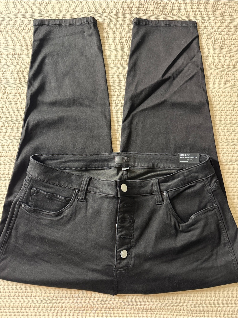 Kut from the Kloth | High Rise Ankle Slim Straight Leg | Sz 18W